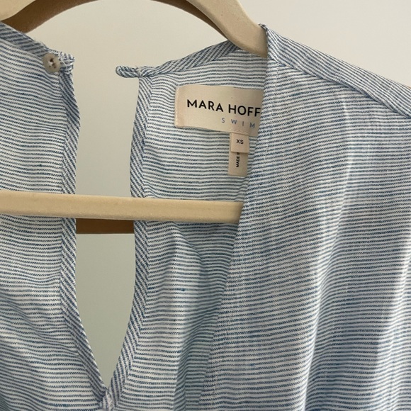 EUC MARA HOFFMAN Whitney coverup seaside blue - Picture 8 of 8